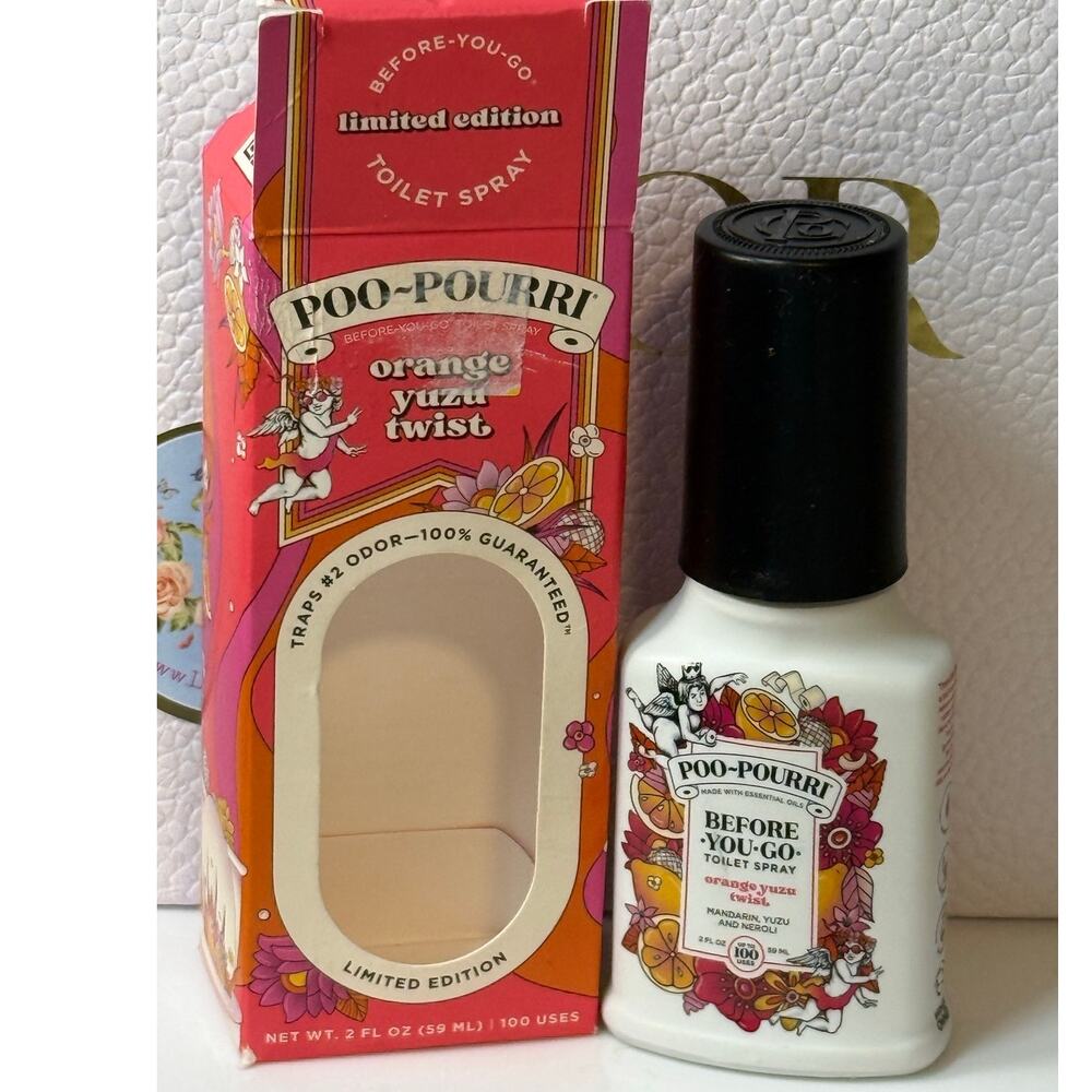 Poo-Pourri Orange Yuza Twist Before You Go Spray - Limited Edition - 59 mL - NEW